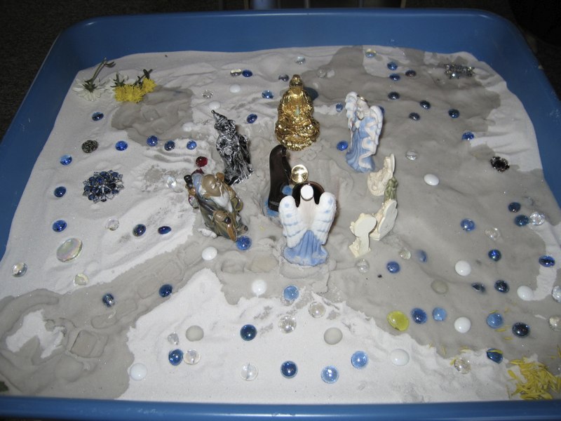 Sandtray therapy example